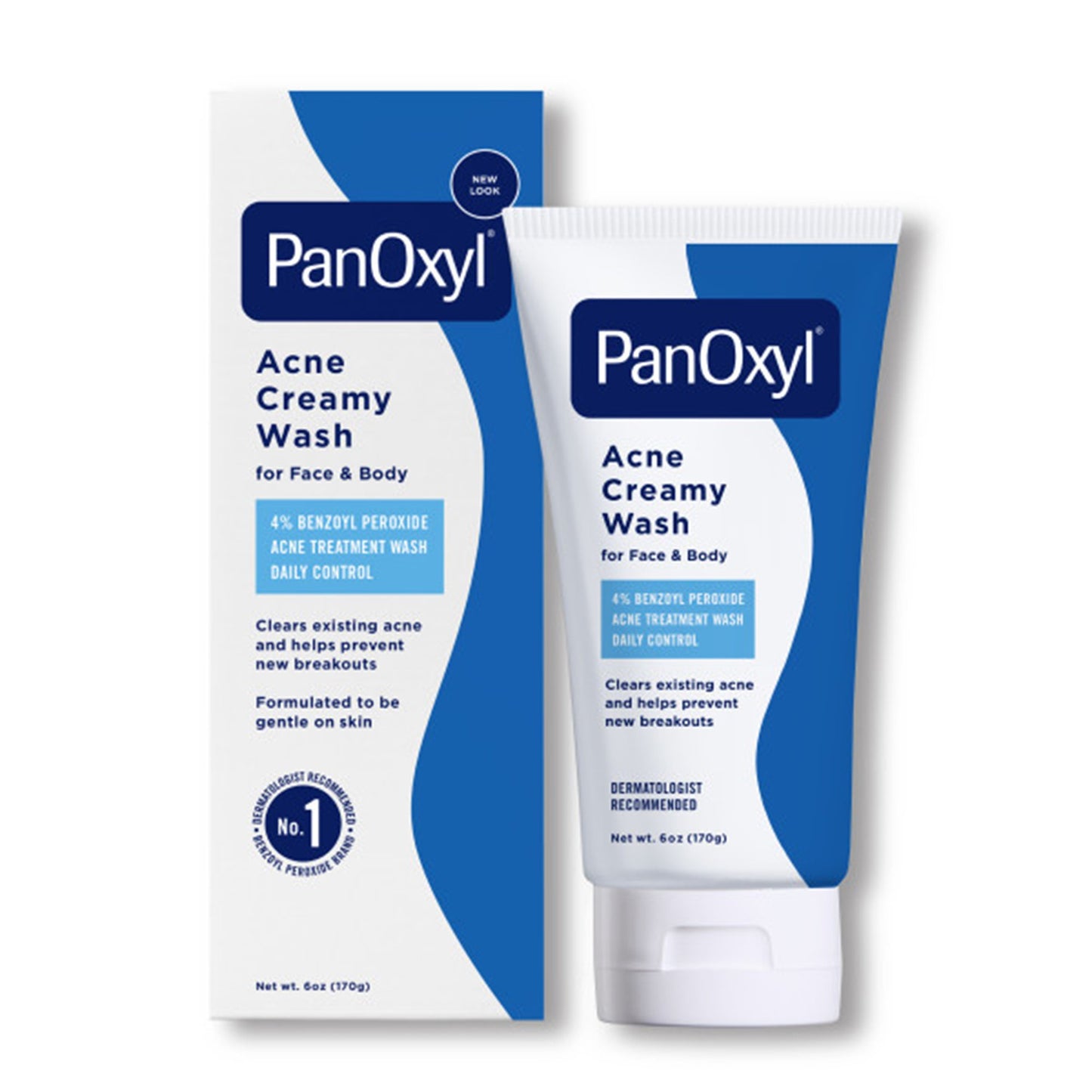 PanOxyl Acne Creamy Wash, 6-ounce Tube
