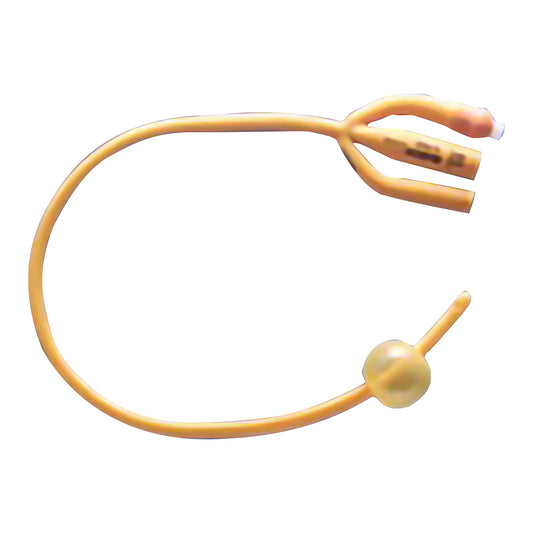 Rüsch Gold Foley Catheter, 20 Fr., 30 cc, Three Way
