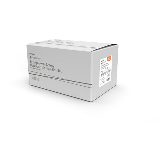 McKesson Prevent 3 mL Hypodermic Syringe w/ Needle, 23 Gauge, 1" Needle Length
