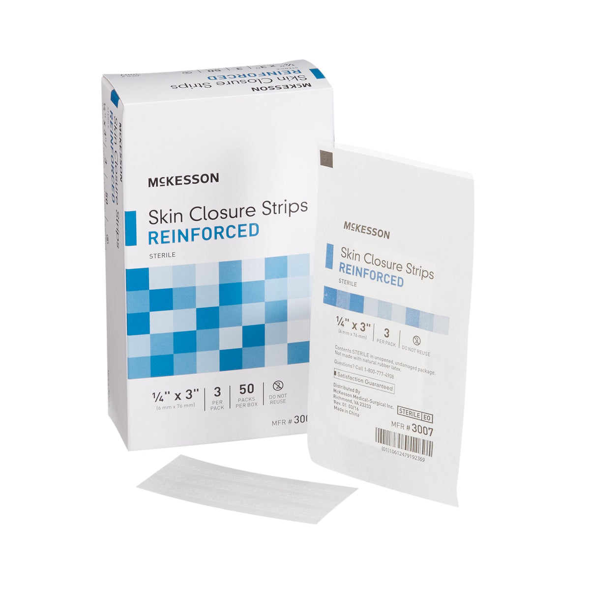 McKesson Skin Closure Strip, ¼ X 3 Inch – SurfMed