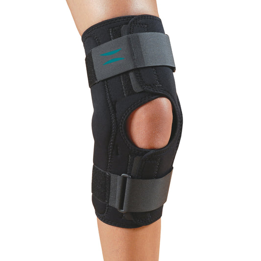 Knee Brace Knapp™ Medium D-Ring / Hook and Loop Strap Closure 14 to 16 Inch Knee Circumference 12 Inch Length Left or Right Knee