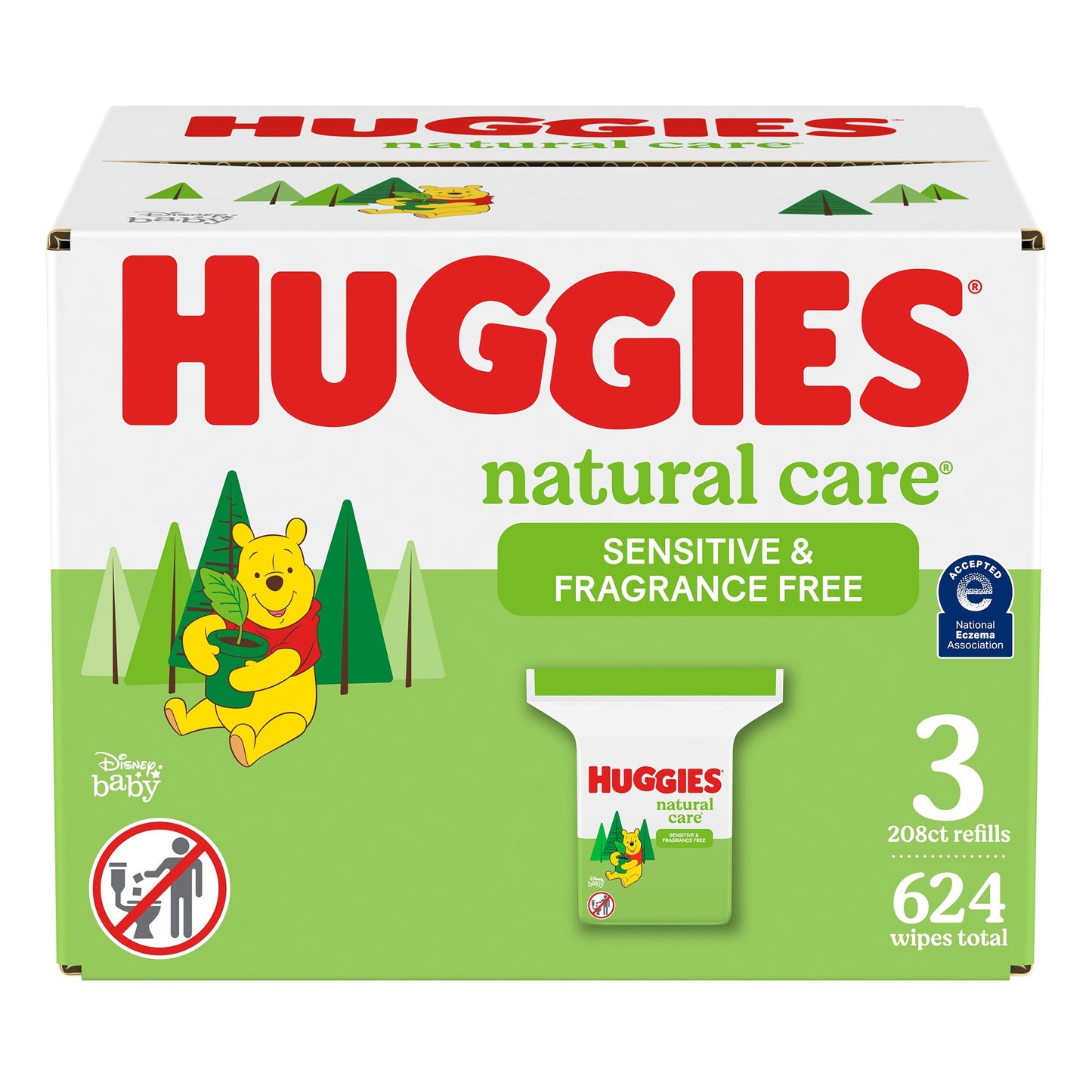 Huggies Natural Care Plant-Based Wipes Sensitive Fragrance Free