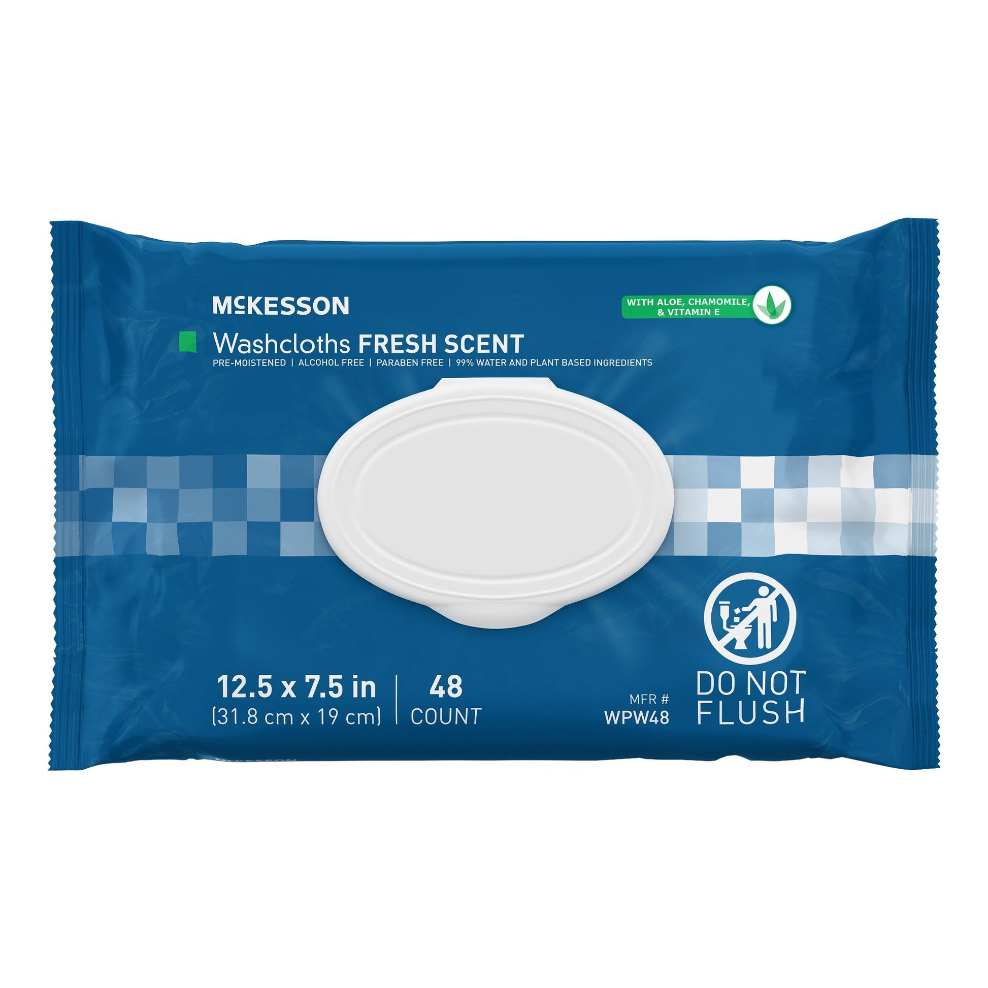 McKesson Fresh Scent Personal Cleansing Wipe, Nonflushable