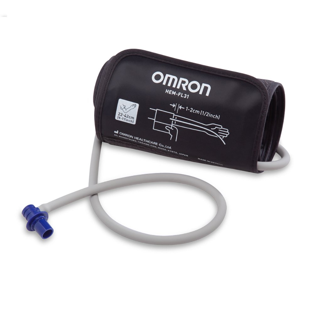 Reusable Blood Pressure Cuff Omron 23 to 45 cm Arm Nylon Cuff Wide Range Adult Cuff
