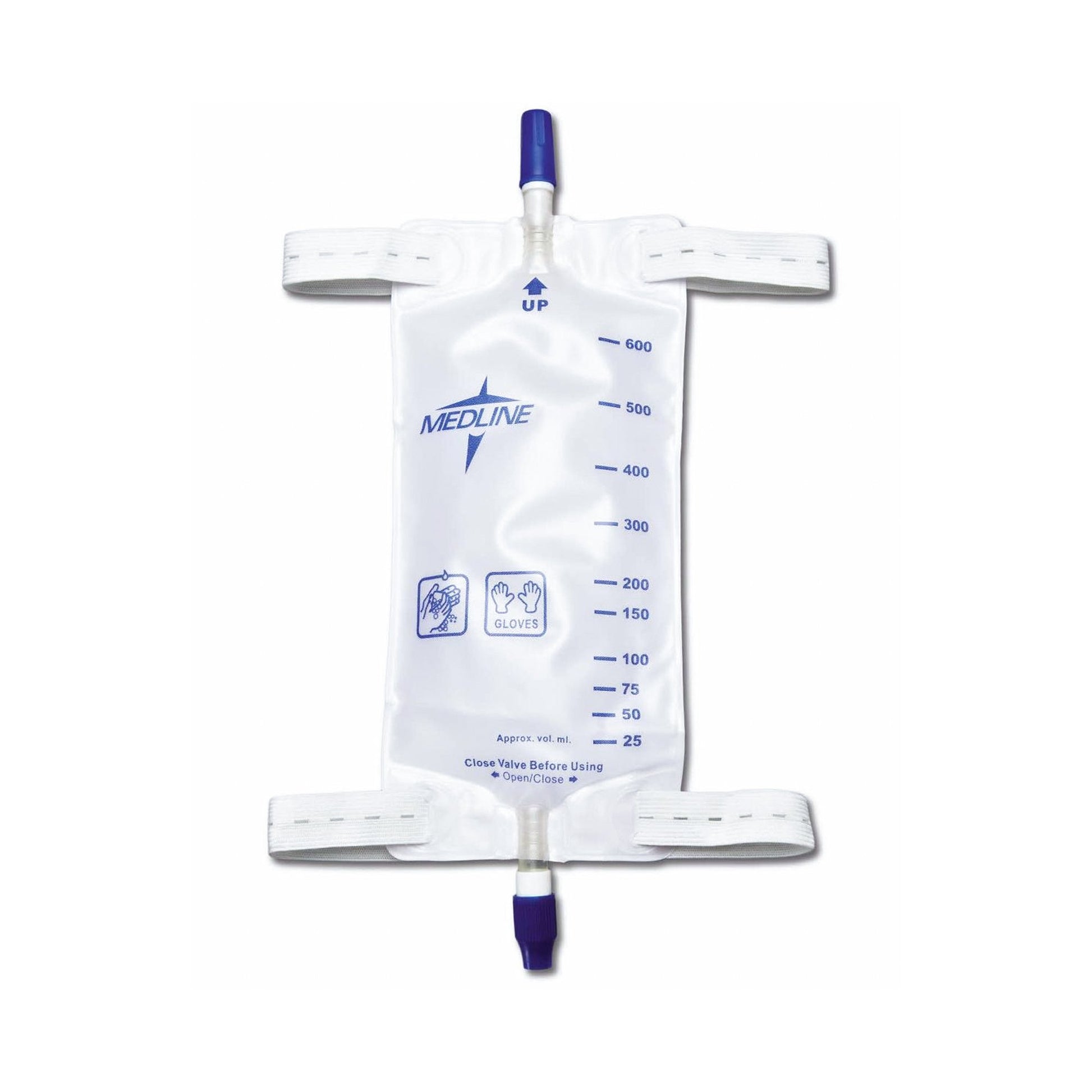 Medline Urinary Leg Bag, 600 mL