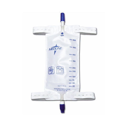 Medline Urinary Leg Bag, 600 mL
