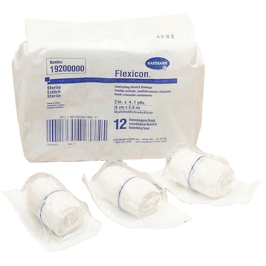 Flexicon Sterile Conforming Bandage, 2 Inch x 4-1/10 Yard, 1-Ply