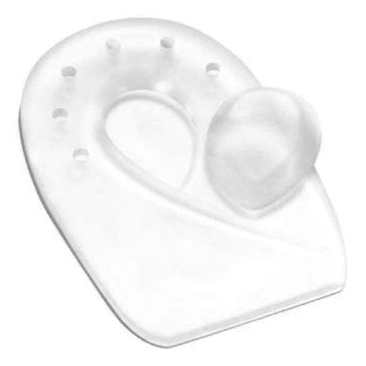 Heel Cushion with Removable Plug Soft Zone™ Heel Support Silicone Women 10 to 13 / Men 8 to 12 White