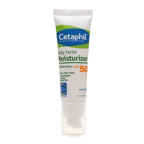 Facial Moisturizer with Sunscreen Cetaphil 1.7 oz. Pump Bottle Unscented Lotion