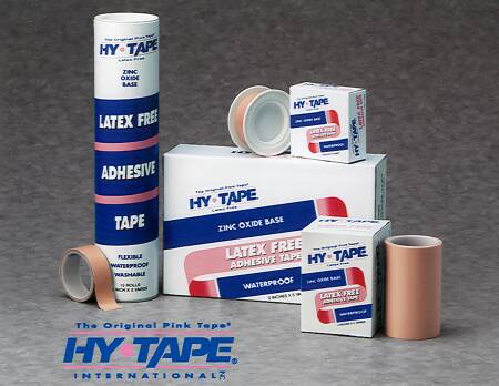 Hy-Tape Zinc Oxide Adhesive Medical Tape, 1/2 Inch x 5 Yard, Pink