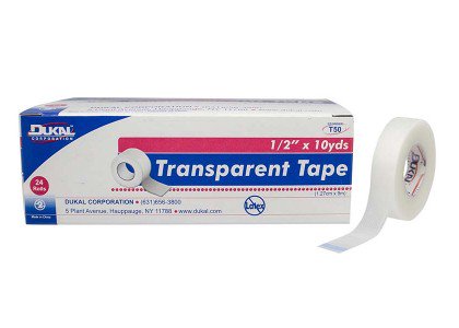 Dukal™ Transparent Medical Tape, 1 Inch x 10 Yard