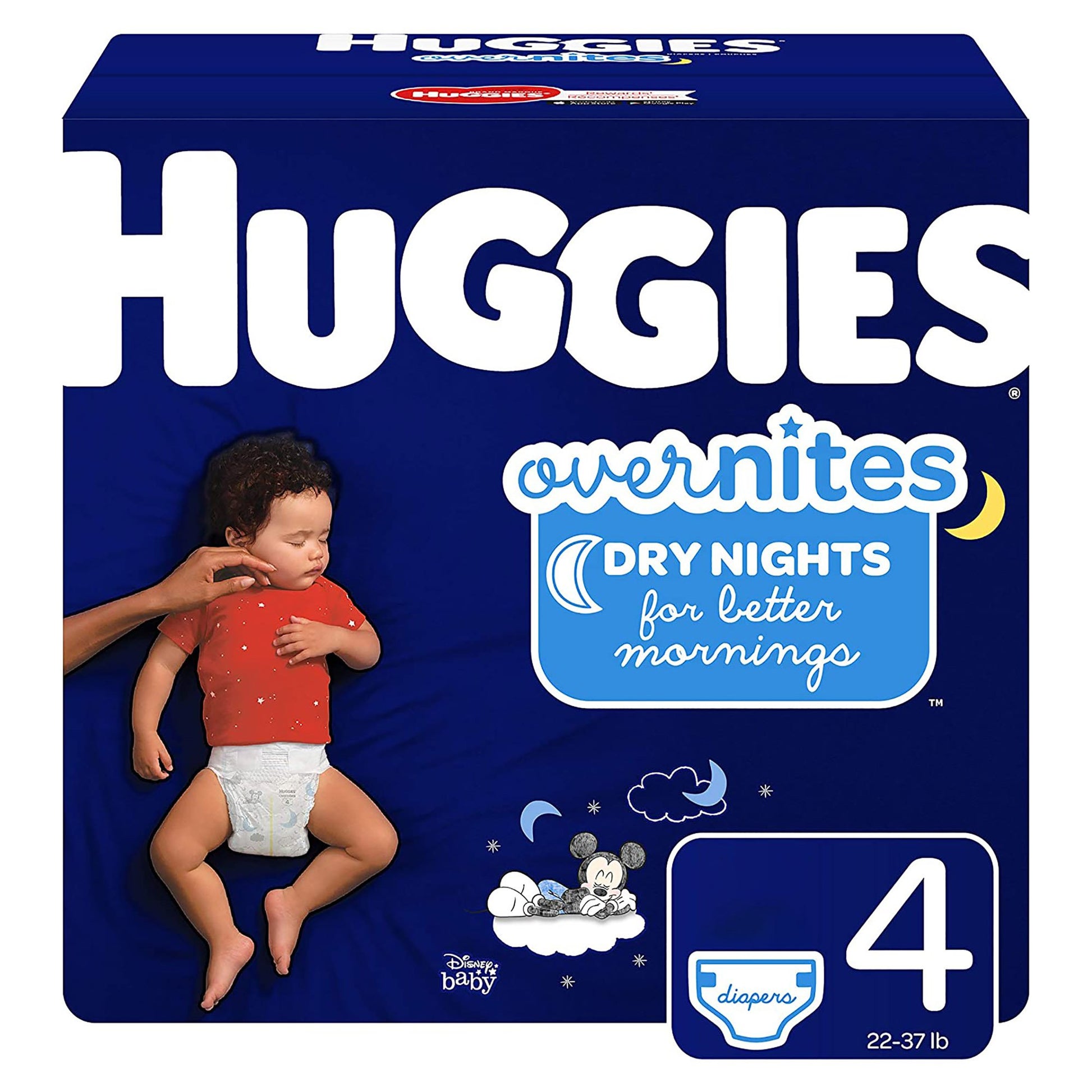 Huggies OverNites Diaper, Size 4