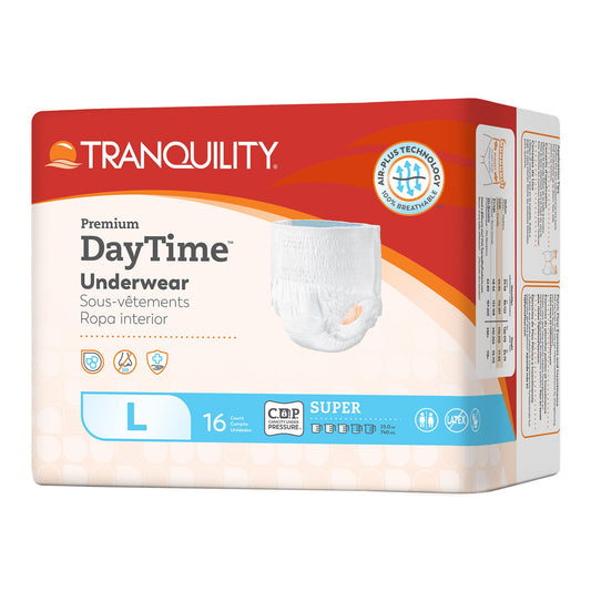 Tranquility Premium DayTime Disposable Absorbent Underwear, Large