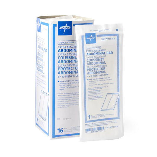 Caring Sterile Abdominal Pad, 8 x 10 Inch