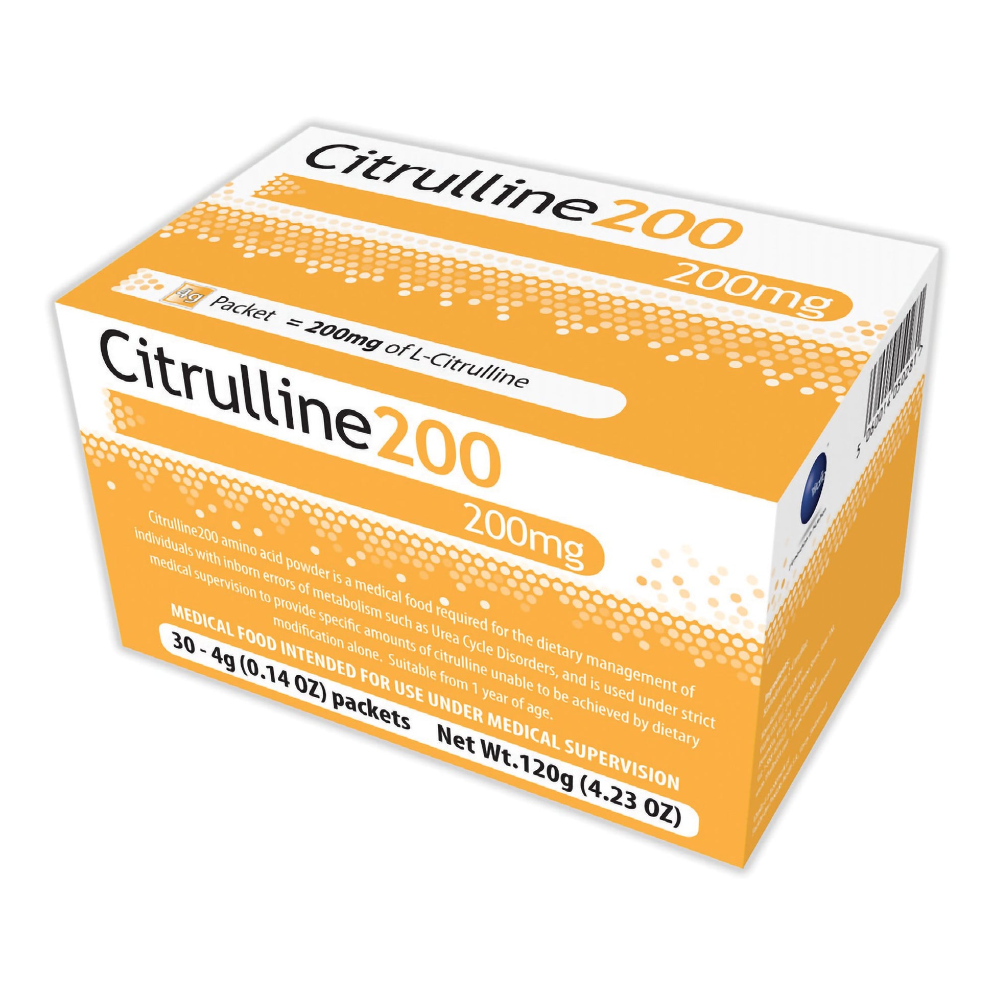 Oral Supplement Citrulline200™ Unflavored Powder 4 Gram Individual Packet