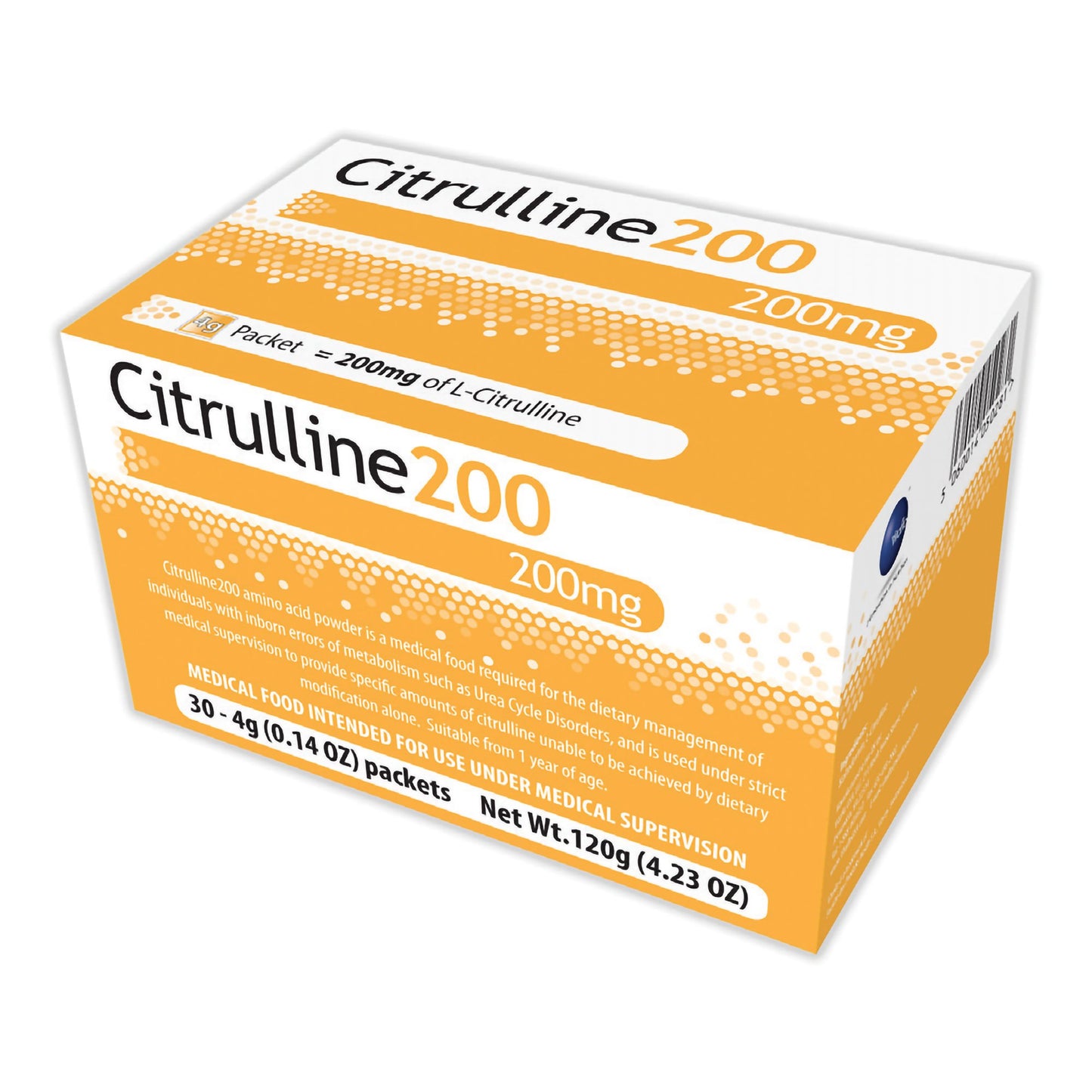 Oral Supplement Citrulline200™ Unflavored Powder 4 Gram Individual Packet