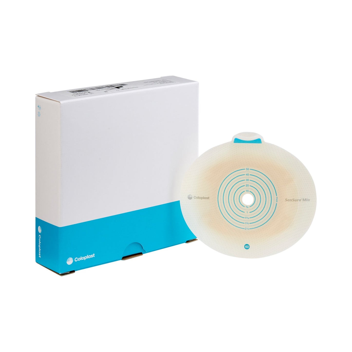 SenSura Mio Click Ostomy Barrier, Trim to Fit 10 – 55 mm, Blue Match