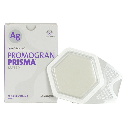 Promogran Prisma Matrix Hexagonal Collagen Dressing w/ Silver, 4.3 x 4.3 Inch