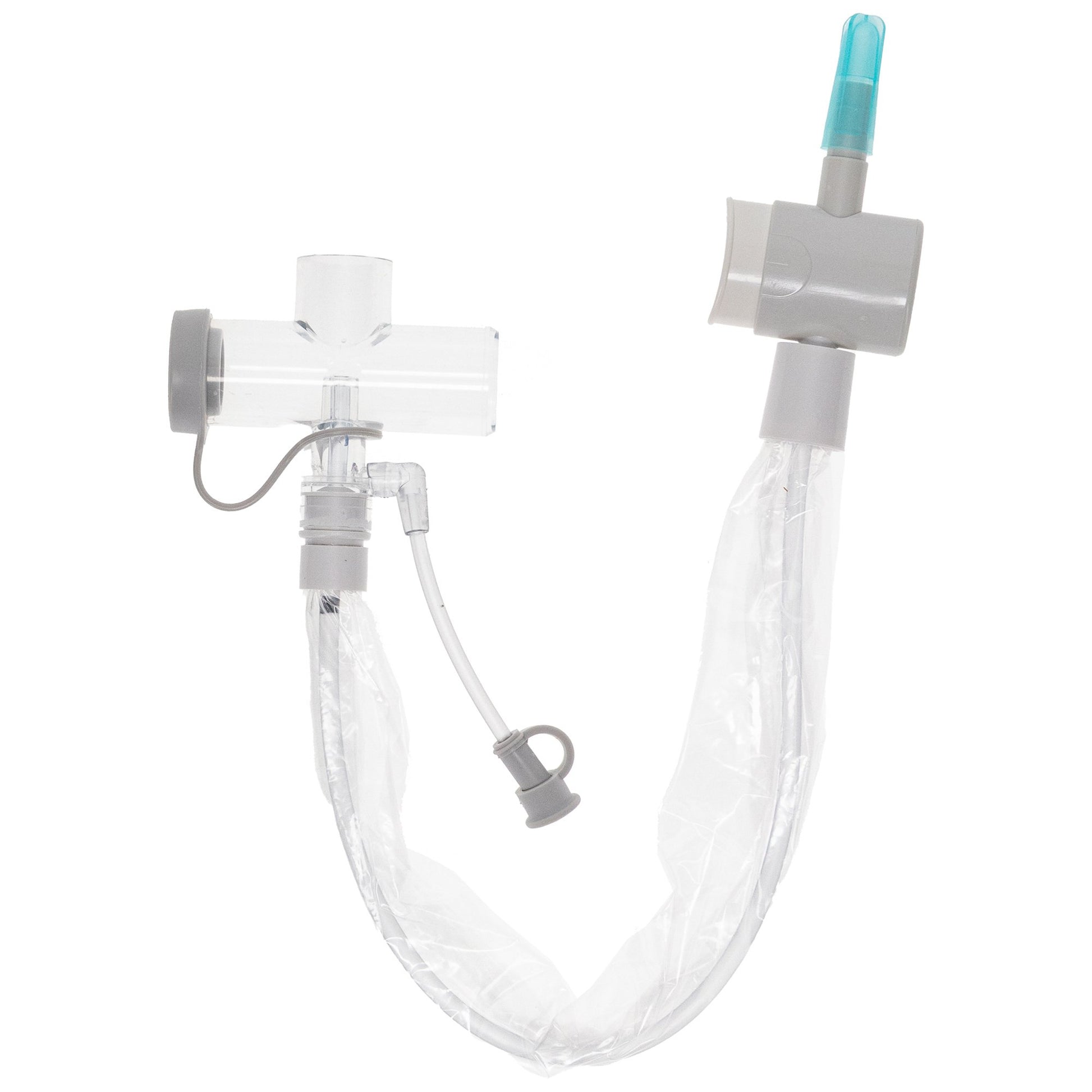 Kimvent T-Piece Style Closed Suction Catheter, Tracheostomy Type, 12" Length