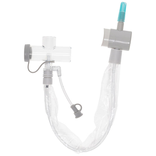 Kimvent T-Piece Style Closed Suction Catheter, Tracheostomy Type, 12" Length