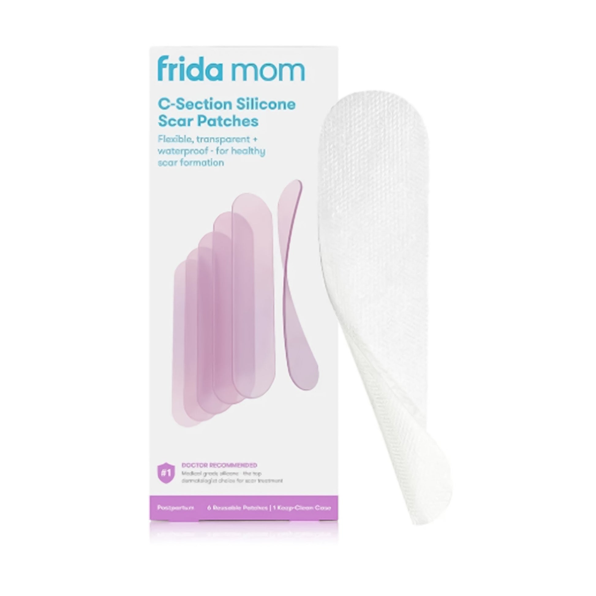 Silicone Skin Strip frida mom C-Section 8 Inch Length Rectangle NonSterile