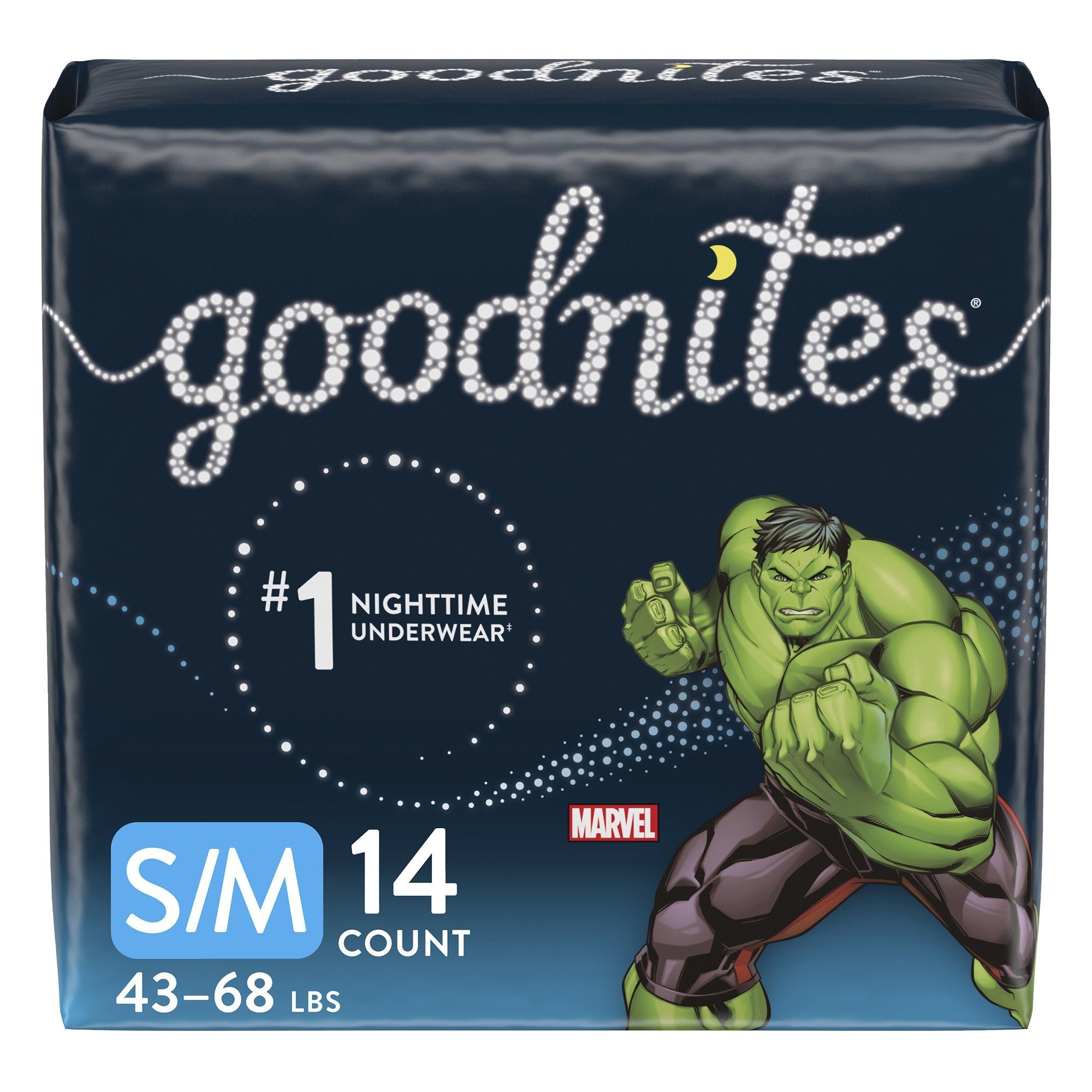 Goodnites Heavy Absorbency Nighttime Underwear, S/M for Boys 43 – 68 l ...