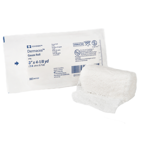 Dermacea™ Sterile Fluff Bandage Roll, 3 Inch x 4-1/8 Yard, 3-Ply