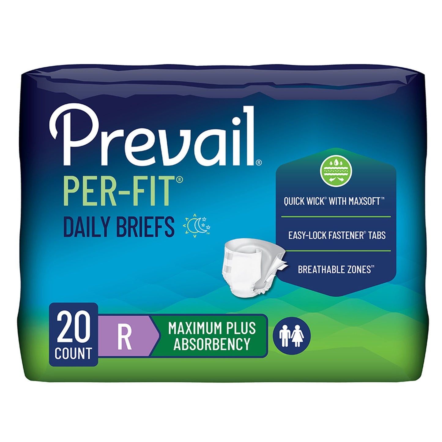 Prevail Per-Fit Maximum Incontinence Brief, Regular