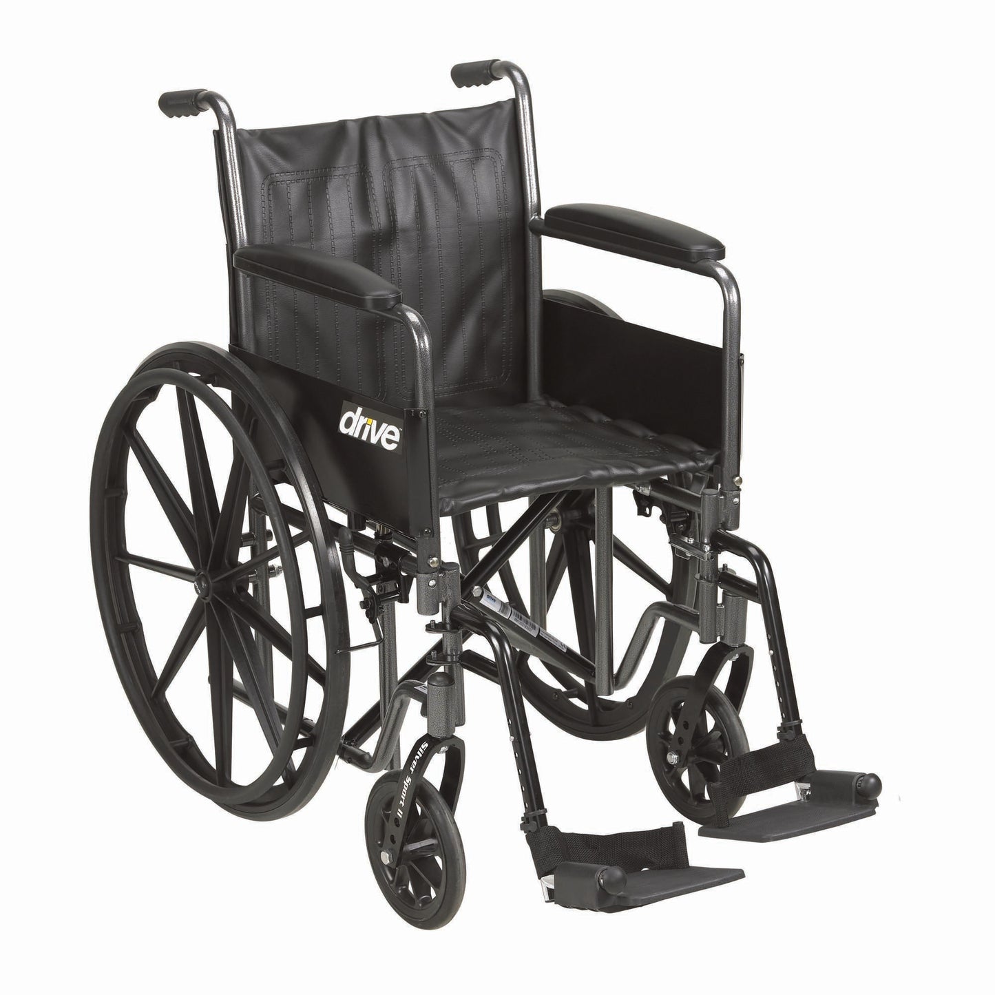 drive™ Silver Sport 2 Wheelchair, 20 Inch Seat Width