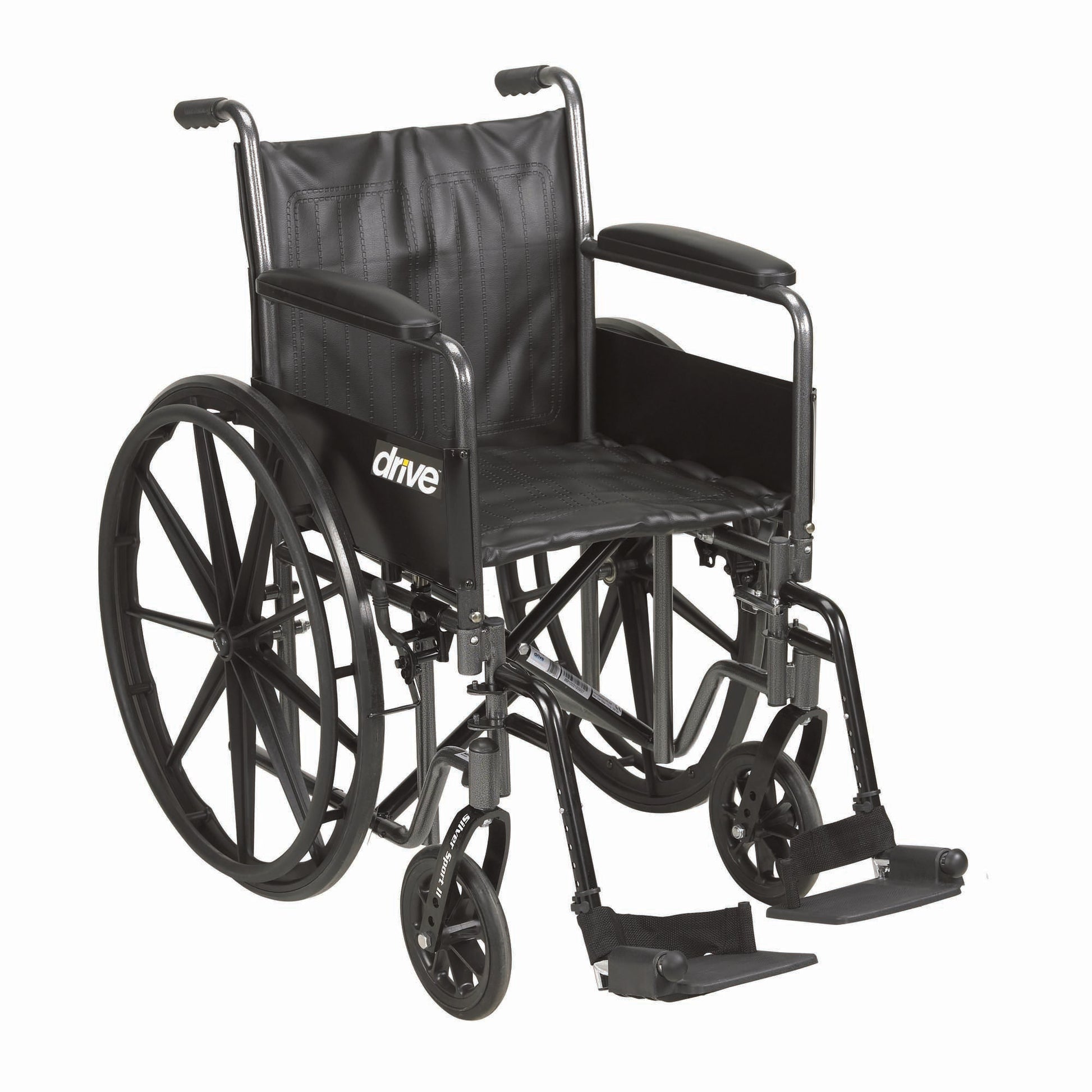 drive™ Silver Sport 2 Wheelchair, 20 Inch Seat Width