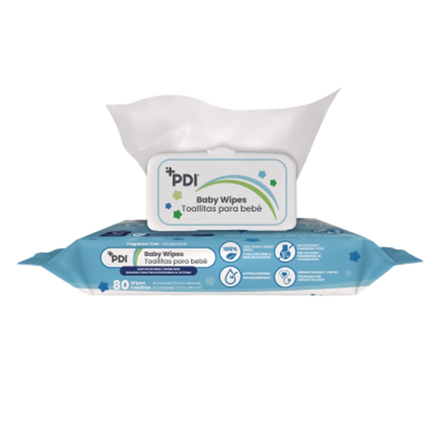 Baby Wipe PDI Soft Pack Unscented 80 Count