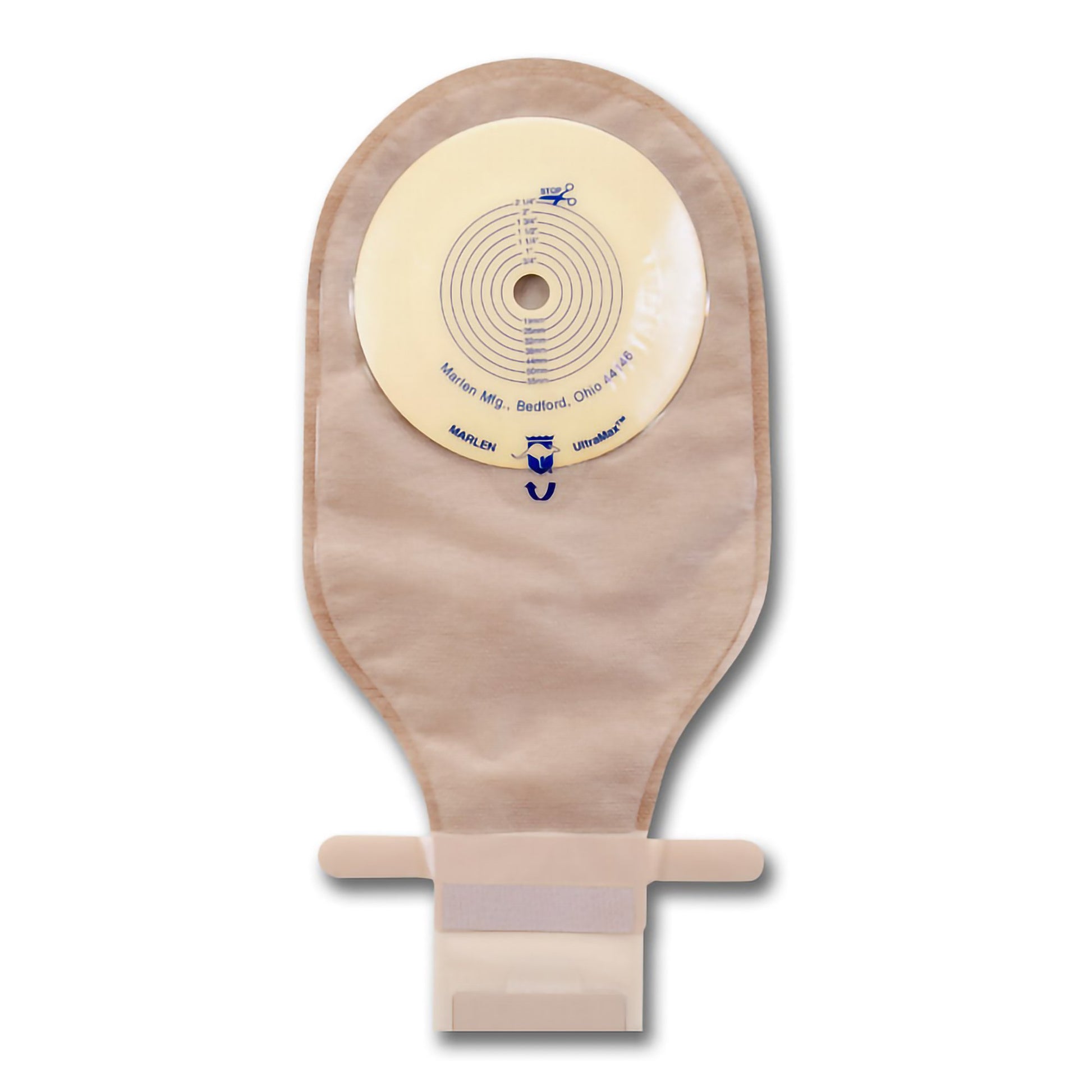 UltraMax™ One-Piece Transparent Ostomy Pouch, 9 Inch Length, Up to 1 Inch Stoma