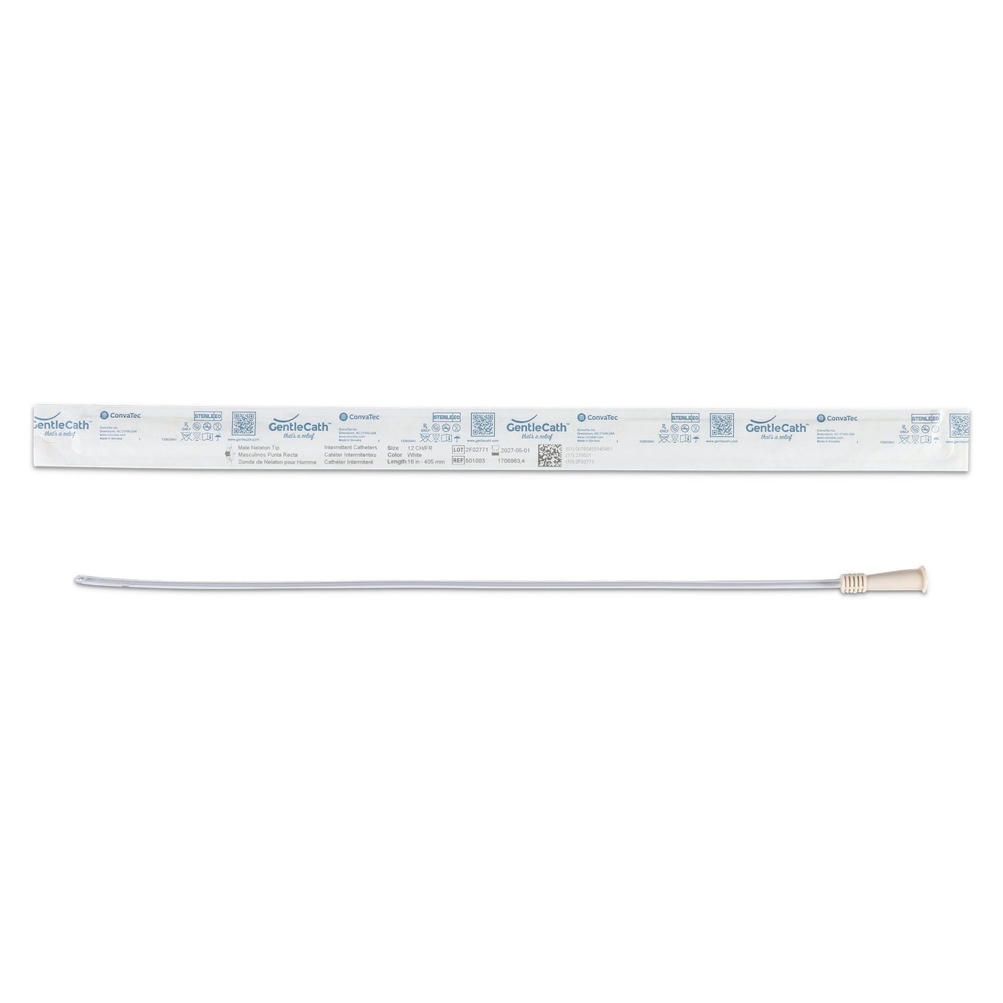 GentleCath™ Urethral Catheter, 12 Fr.