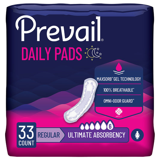 Prevail Daily Pads Ultimate Bladder Control Pad, 16-Inch Length