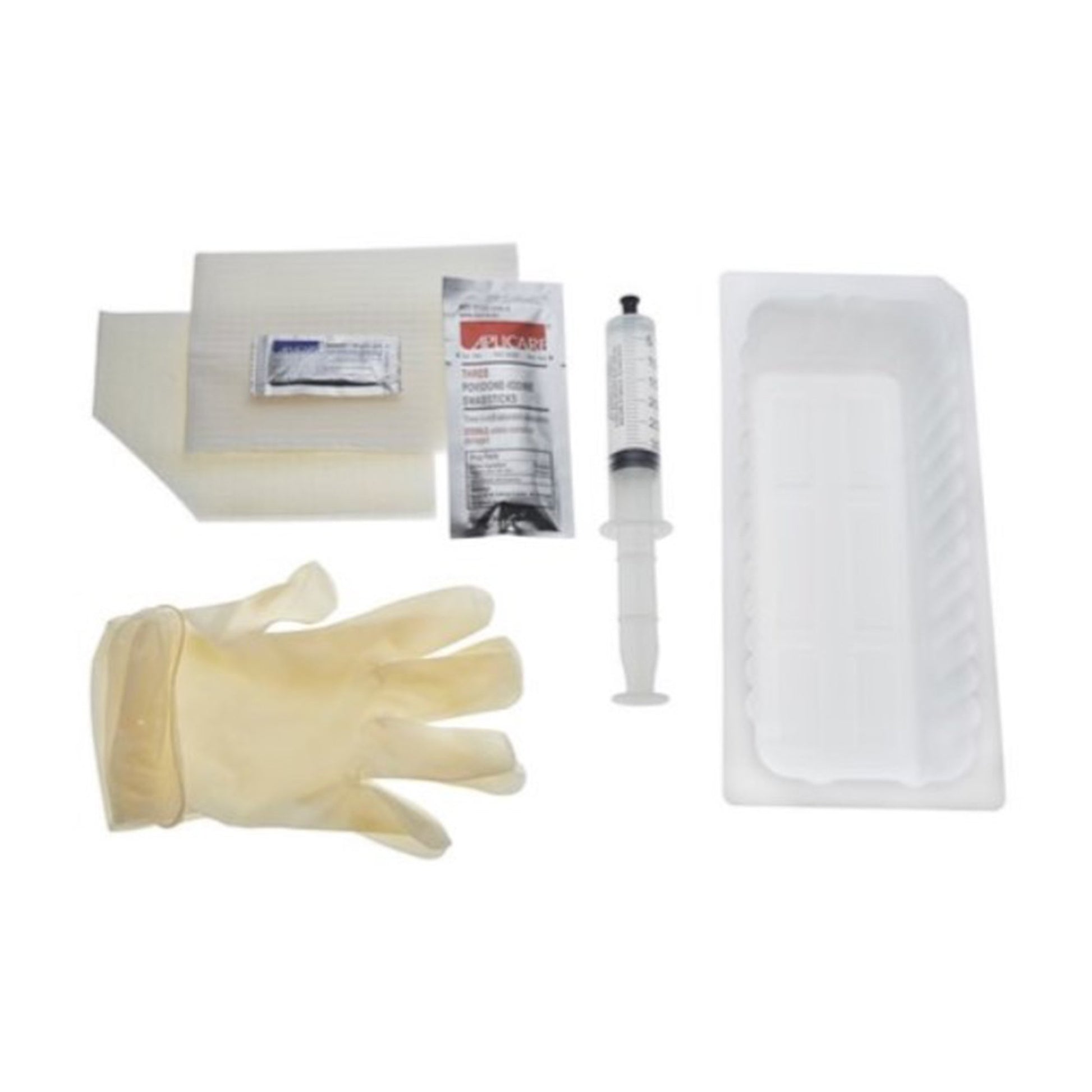 AMSure Catheter Insertion Tray, Prefilled 30 mL Syringe, PVP