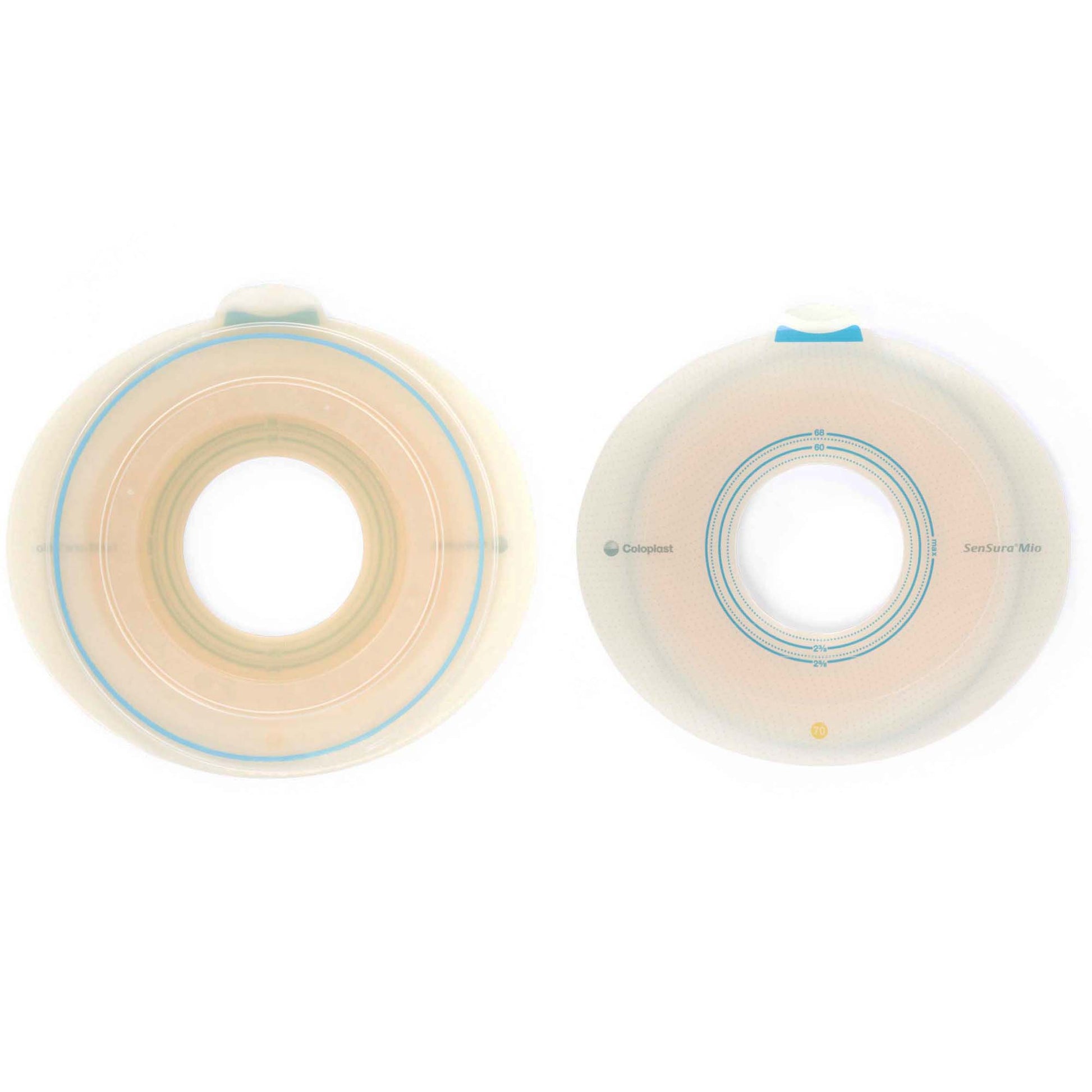 SenSura Mio Flex Ostomy Barrier, 50 mm Stoma Opening, Yellow Color Match