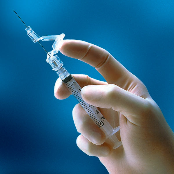 SafetyGlide™ 1 mL Syringe with Hypodermic Needle, 27 Gauge, 5/8 Inch Length