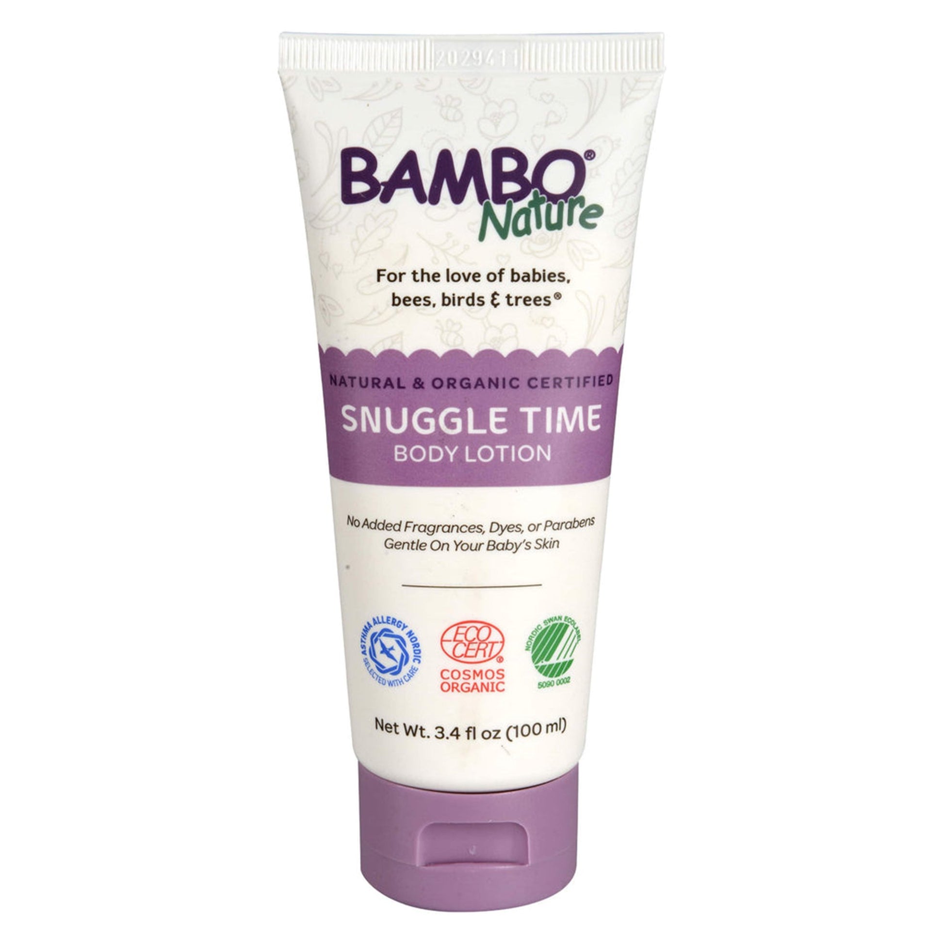 Bambo Nature Snuggle Time Body Lotion, 100 mL tube