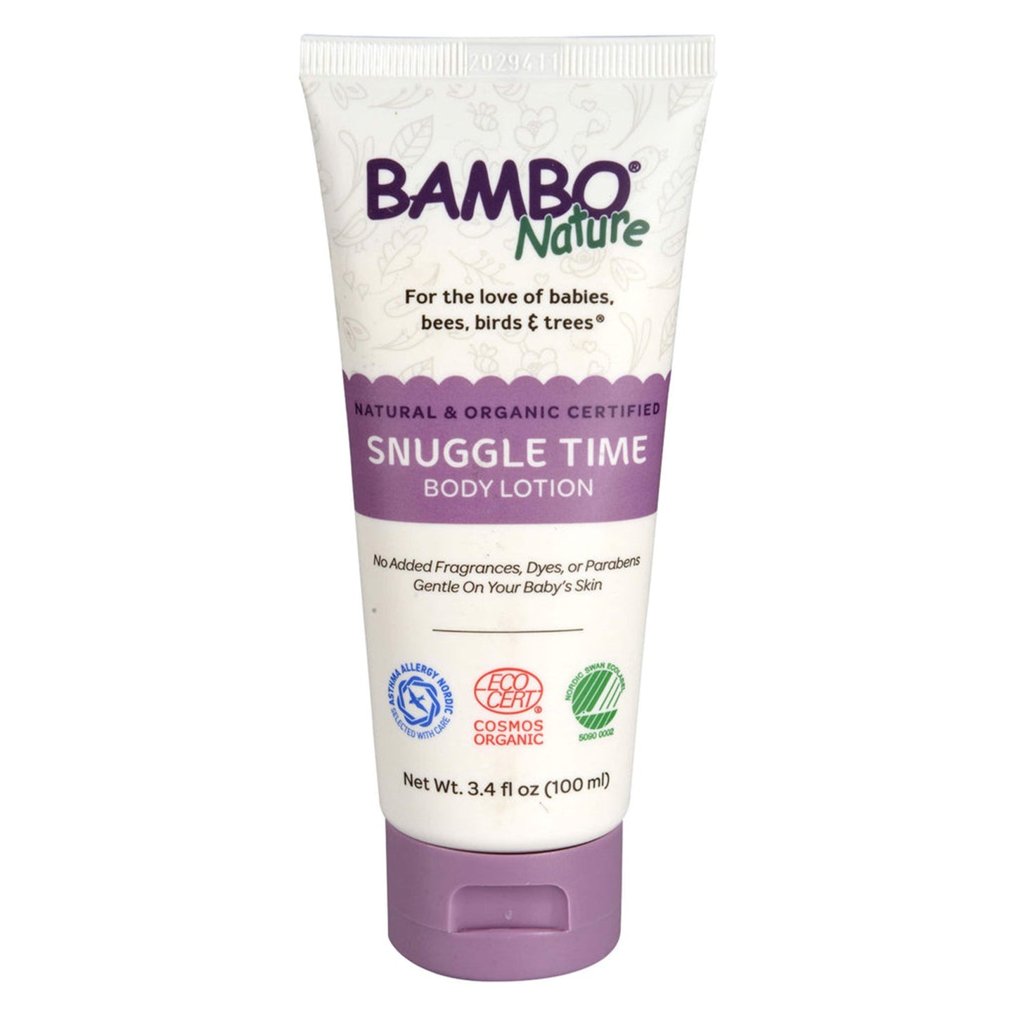 Bambo Nature Snuggle Time Body Lotion, 100 mL tube