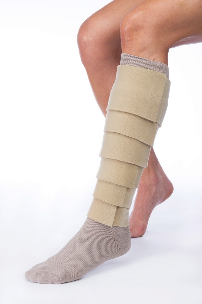 Jobst FarrowWrap Basic Compression Sock with Wrap, Extra Small / Regular